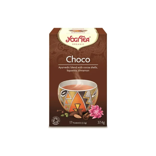 Yogi Tea Choco, Τσάι Με Κακάο, Κανέλα, Κάρδαμο & Βανίλια 17 Φακελάκια 37.4g