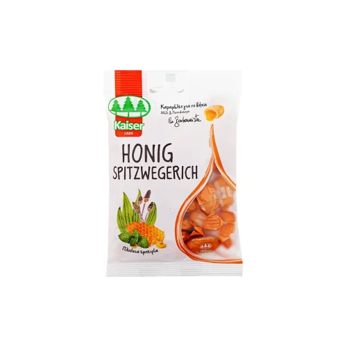 Kaiser 1889 Honig Spitzwegerich &Kappa;&alpha;&rho;&alpha;&mu;έ&lambda;&epsilon;&sigmaf; &mu;&epsilon; &Mu;έ&lambda;&iota; & &Pi;&epsilon;&nu;&tau;ά&nu;&epsilon;&upsilon;&rho;&omicron; 90gr