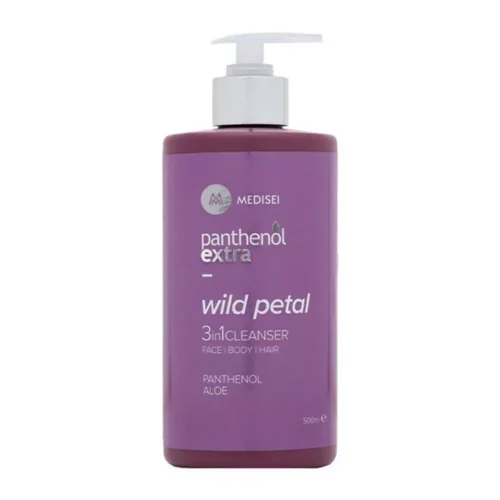 Panthenol Extra Wild Petal 3 In 1 Cleanser &Gamma;&upsilon;&nu;&alpha;&iota;&kappa;&epsilon;ί&omicron; &Kappa;&alpha;&theta;&alpha;&rho;&iota;&sigma;&tau;&iota;&kappa;ό &Pi;&rho;&omicron;&sigma;ώ&pi;&omicron;&upsilon;, &Sigma;ώ&mu;&alpha;&tau;&omicron;&sigmaf; & &Mu;&alpha;&lambda;&lambda;&iota;ώ&nu; 500ml