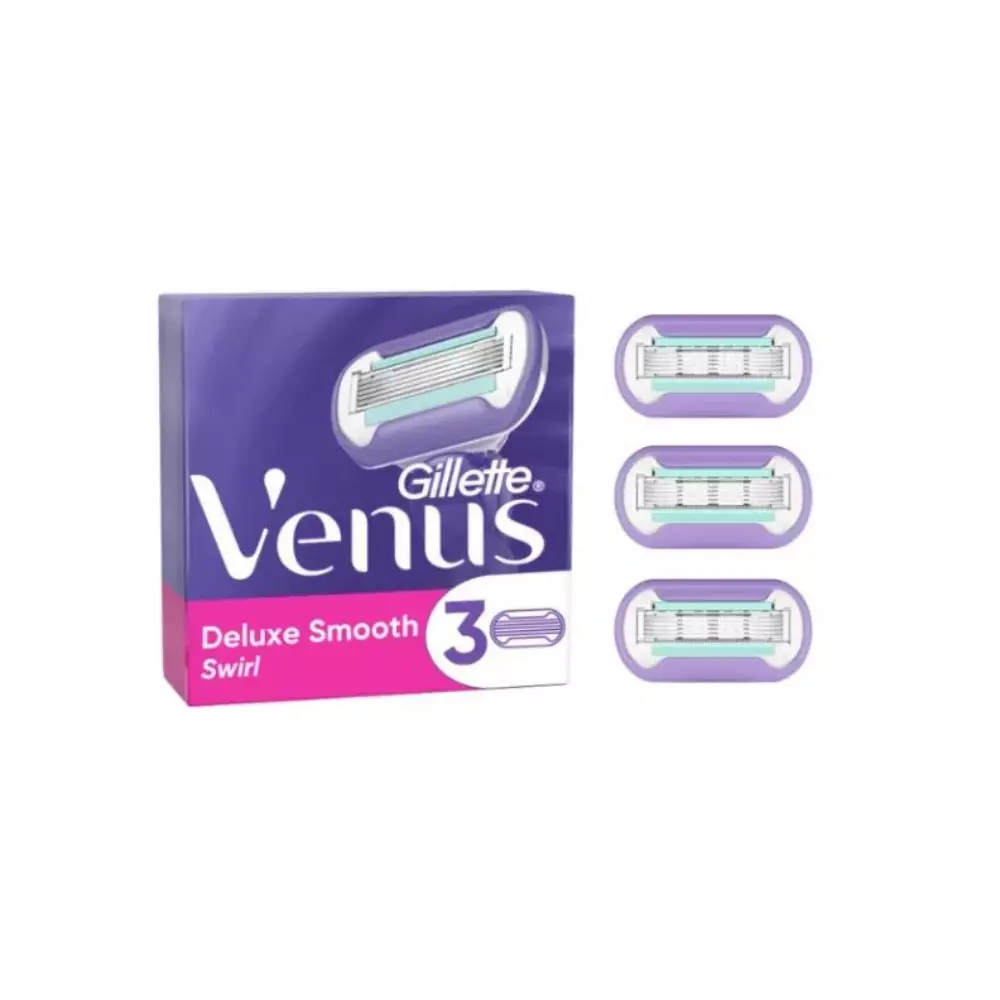 Gillette Venus Swirl Ανταλλακτικά Γυναικείας Ξυριστικής Μηχανής 3τεμ