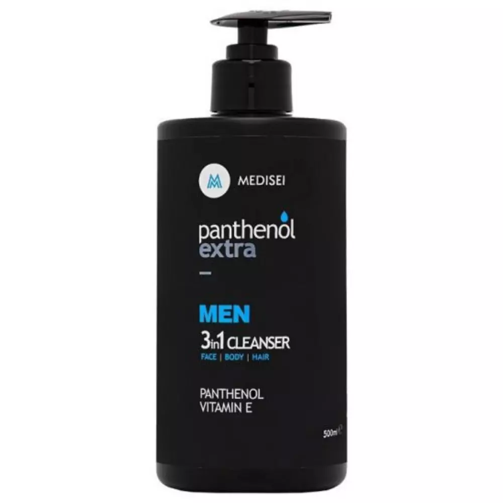 Panthenol Extra Men 3 in 1 Cleanser Ανδρικό Καθαριστικό Για Πρόσωπο, Σώμα & Μαλλιά 500ml