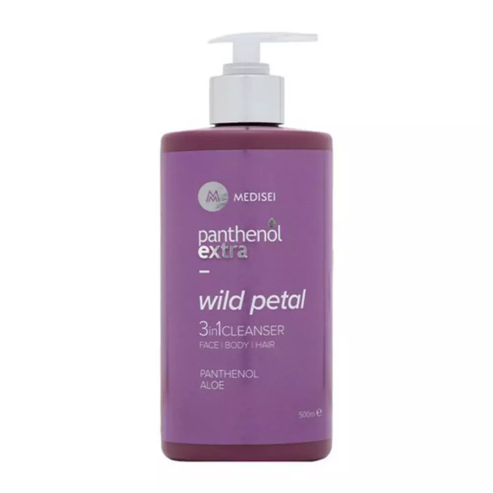Panthenol Extra Wild Petal 3 In 1 Cleanser Γυναικείο Καθαριστικό Προσώπου, Σώματος & Μαλλιών 500ml