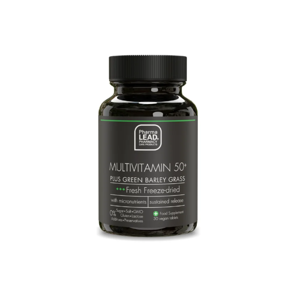 Pharmalead Black Range Multivitamin 50+ & Green Barely Grass Ισχυρή Σύνθεση Πολυβιταμινών για την Ενίσχυση του Οργανισμού 30tabs