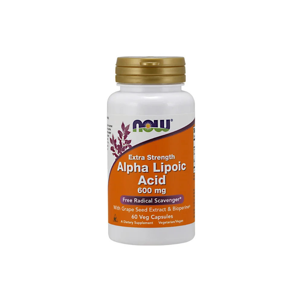 Now Foods Alpha Lipoic Acid 600mg Συμπλήρωμα Διατροφής 60Caps.