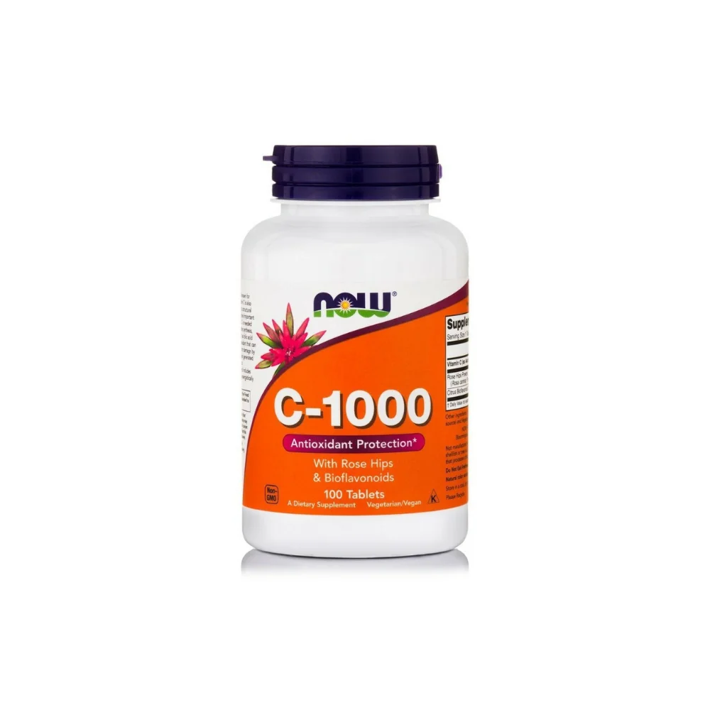Now C 100mg with Rose Hips & Bioflavonoids 100 tbs