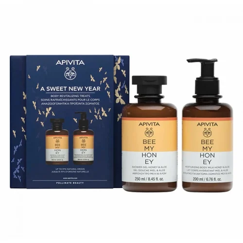 Apivita Bee My Honey &Alpha;&phi;&rho;ό&lambda;&omicron;&upsilon;&tau;&rho;&omicron; &mu;&epsilon; &Mu;έ&lambda;&iota; & &Alpha;&lambda;ό&eta; 250ml & Bee My Honey &Epsilon;&nu;&upsilon;&delta;&alpha;&tau;&iota;&kappa;ό &Gamma;&alpha;&lambda;ά&kappa;&tau;&omega;&mu;&alpha; 200ml