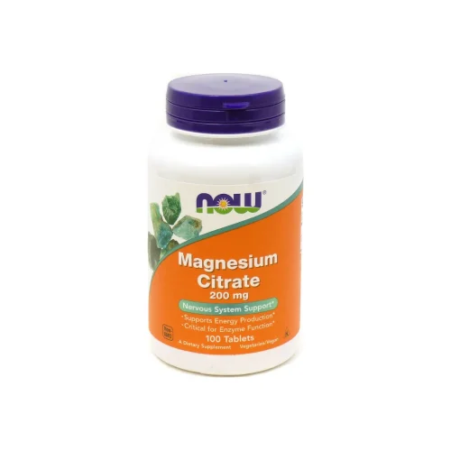 Now Foods Magnesium Citrate 200mg 100 &tau;&alpha;&mu;&pi;&lambda;έ&tau;&epsilon;&sigmaf;