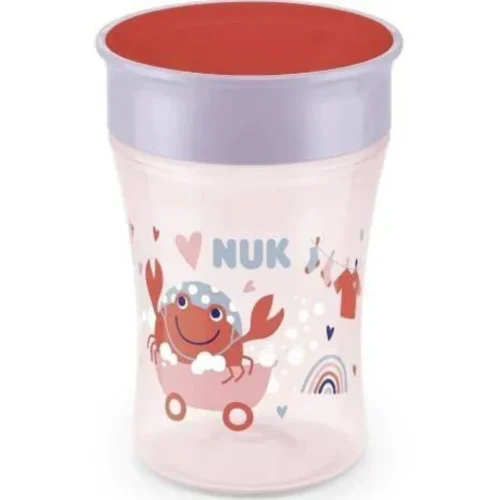 Nuk Magic Cup &Kappa;ύ&pi;&epsilon;&lambda;&lambda;&omicron; &mu;&epsilon; &Epsilon;ύ&kappa;&omicron;&lambda;&eta; &Rho;&omicron;ή 8m+, 230ml