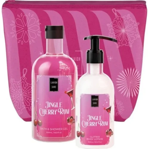 Lavish Care Jingle Cherry Rum &Nu;&epsilon;&sigma;&epsilon;&sigma;έ&rho; &mu;&epsilon; &Alpha;&phi;&rho;ό&lambda;&omicron;&upsilon;&tau;&rho;&omicron; 500ml & &Kappa;&rho;έ&mu;&alpha; &Sigma;ώ&mu;&alpha;&tau;&omicron;&sigmaf; 300ml
