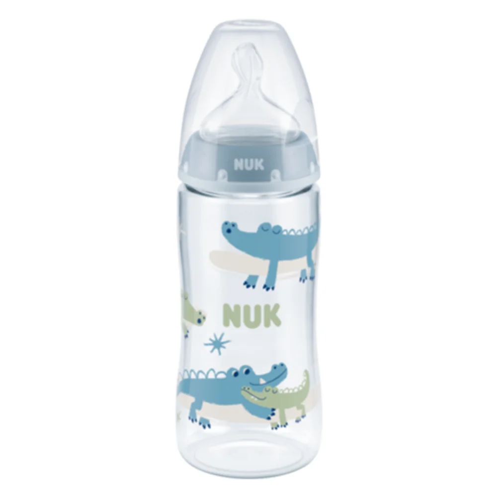 Nuk Μπιμπερό First Choice Plus 6-18m με Θηλή Σιλικόνης XL και Δείκτη Ελέγχου Θερμοκρασίας 360ml