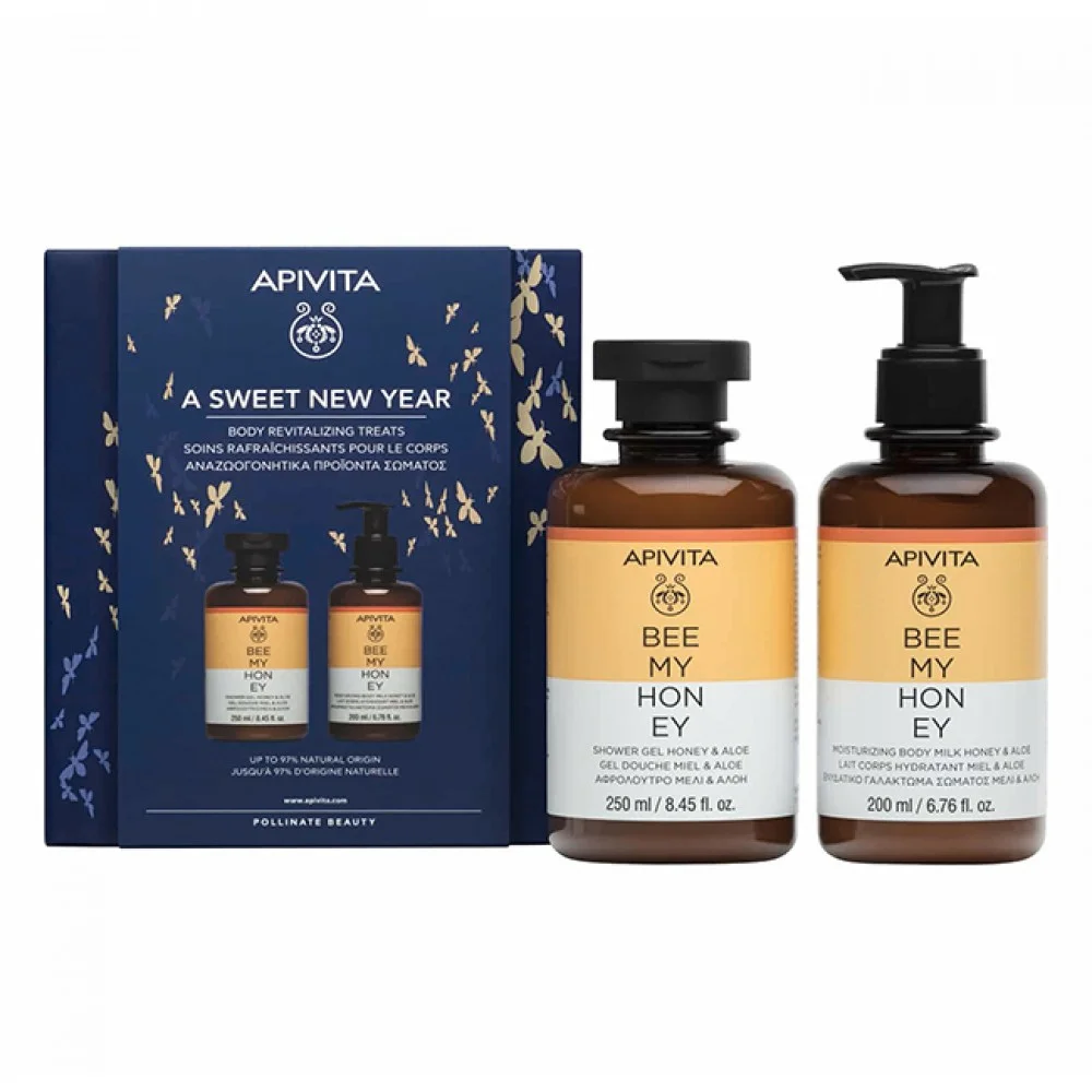 Apivita Bee My Honey Αφρόλουτρο με Μέλι & Αλόη 250ml & Bee My Honey Ενυδατικό Γαλάκτωμα 200ml