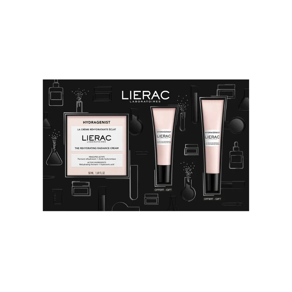 Lierac Set Hydragenist Ενυδατική Κρέμα Προσώπου για Λάμψη 50ml + Δώρο Κρέμα ματιών 7,5ml+Serum 15ml