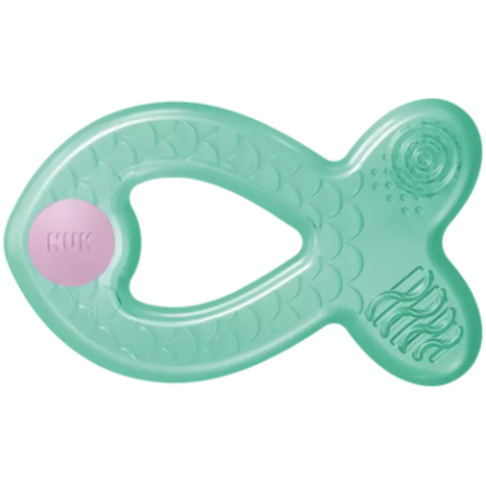 Nuk Extra Cool Δακτύλιος Οδοντοφυΐας Πράσινο Ψαράκι 3m+, 1τεμ
