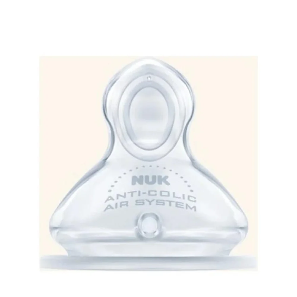 Nuk First Choice Plus Θηλή Σιλικόνης S (Μικρή Οπή για Λεπτόρρευστα Υγρά) με Βαλβίδα 0-6m, 1τεμ