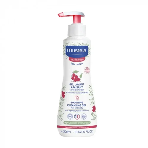 Mustela Soothing Cleansing Gel &Kappa;&alpha;&tau;&alpha;&pi;&rho;&alpha;ϋ&nu;&tau;&iota;&kappa;ό &Kappa;&alpha;&theta;&alpha;&rho;&iota;&sigma;&tau;&iota;&kappa;ό &Tau;&zeta;&epsilon;&lambda; &gamma;&iota;&alpha; &Mu;&alpha;&lambda;&lambda;&iota;ά & &Sigma;ώ&mu;&alpha;, &Mu;&epsilon; &Beta;&iota;&omicron;&lambda;&omicron;&gamma;&iota;&kappa;ή &Sigma;&chi;&iota;&sigma;ά&nu;&delta;&rho;&alpha; 300ml