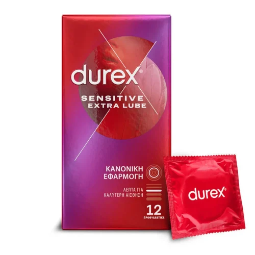 Durex &Pi;&rho;&omicron;&phi;&upsilon;&lambda;&alpha;&kappa;&tau;&iota;&kappa;ά Sensitive Extra Lube &Lambda;&epsilon;&pi;&tau;ά 12&tau;&epsilon;&mu;