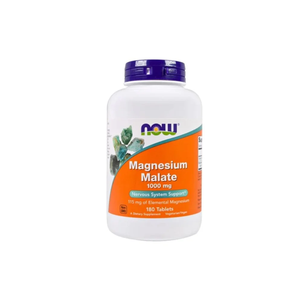 Now Foods Magnesium Malate 1000mg, 180tabs