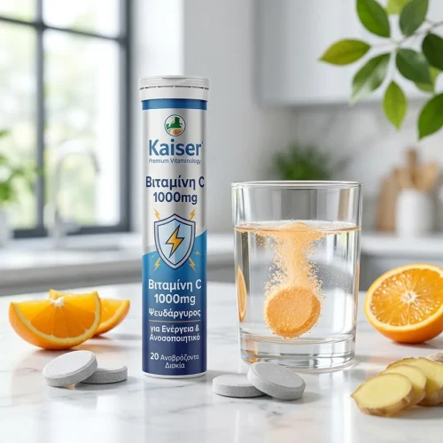 Kaiser Premium Vitaminology &Beta;&iota;&tau;&alpha;&mu;ί&nu;&eta; C 1000mg 20&Alpha;&nu;&alpha;&beta;&rho;ά&zeta;&omicron;&nu;&tau;&alpha; &Delta;&iota;&sigma;&kappa;ί&alpha;
