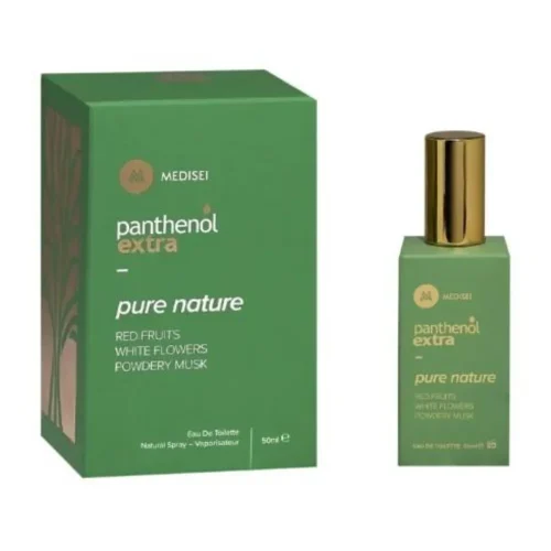 Medisei Panthenol Extra Pure Nature Eau de Toilette &Gamma;&upsilon;&nu;&alpha;&iota;&kappa;&epsilon;ί&omicron; Ά&rho;&omega;&mu;&alpha; &mu;&epsilon; &Nu;ό&tau;&epsilon;&sigmaf; &Lambda;&omicron;&upsilon;&lambda;&omicron;&upsilon;&delta;&iota;ώ&nu; & &Phi;&rho;&omicron;ύ&tau;&omega;&nu; 50ml