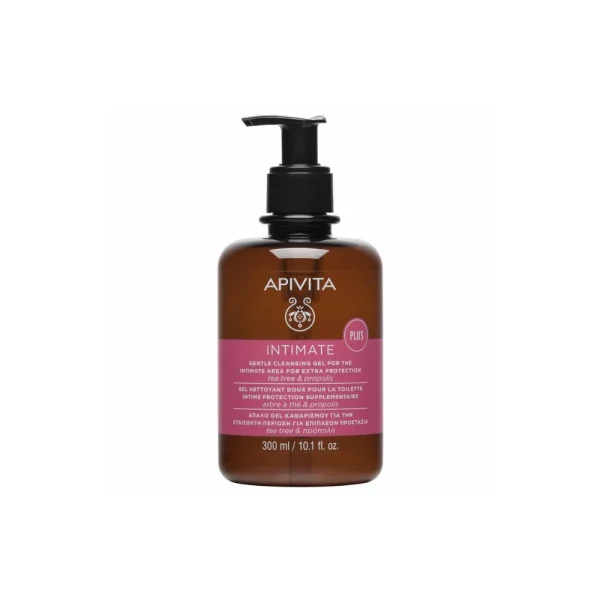 Apivita Intimate Plus Gentle Cleansing Gel για την Ευαίσθητη Περιοχή Tea Tree & Propolis 300ml