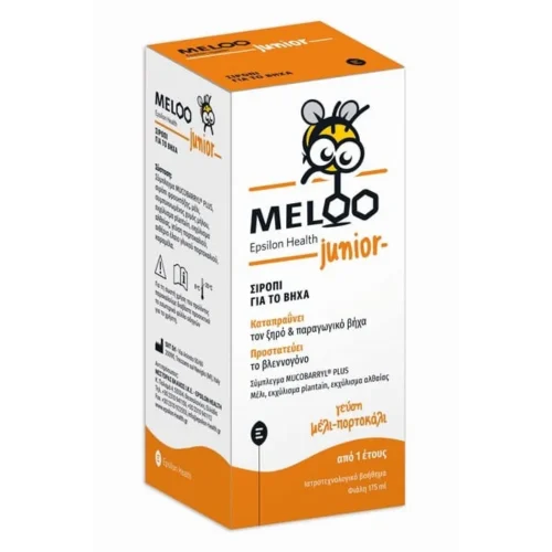 Epsilon Health Meloo Junior &Sigma;&iota;&rho;ό&pi;&iota; &gamma;&iota;&alpha; &Xi;&eta;&rho;ό & &Pi;&alpha;&rho;&alpha;&gamma;&omega;&gamma;&iota;&kappa;ό &Beta;ή&chi;&alpha; (&alpha;&pi;ό 1 Έ&tau;&omicron;&upsilon;&sigmaf;) &mu;&epsilon; &Gamma;&epsilon;ύ&sigma;&eta; &Mu;έ&lambda;&iota; & &Pi;&omicron;&rho;&tau;&omicron;&kappa;ά&lambda;&iota; 175ml