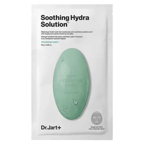 Dr.Jart+ Dermask Soothing Hydra Solution &Kappa;&alpha;&tau;&alpha;&pi;&rho;&alpha;ϋ&nu;&tau;&iota;&kappa;ή &Mu;ά&sigma;&kappa;&alpha; &Pi;&alpha;&nu;ί &gamma;&iota;&alpha; &Xi;&eta;&rho;ό &Delta;έ&rho;&mu;&alpha; &Mu;&epsilon; Aquaxyl & Aloe Vera 25g