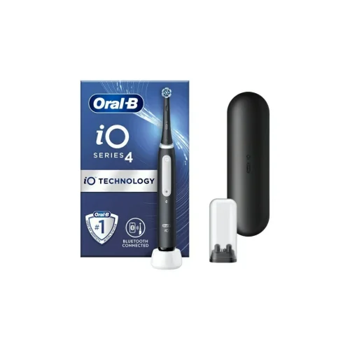 Oral-B IO Series 4 &Eta;&lambda;&epsilon;&kappa;&tau;&rho;&iota;&kappa;ή &Omicron;&delta;&omicron;&nu;&tau;ό&beta;&omicron;&upsilon;&rho;&tau;&sigma;&alpha; &mu;&epsilon; &Chi;&rho;&omicron;&nu;&omicron;&mu;&epsilon;&tau;&rho;&eta;&tau;ή, &Alpha;&iota;&sigma;&theta;&eta;&tau;ή&rho;&alpha; &Pi;ί&epsilon;&sigma;&eta;&sigmaf; &kappa;&alpha;&iota; &Theta;ή&kappa;&eta; &Tau;&alpha;&xi;&iota;&delta;ί&omicron;&upsilon; Black