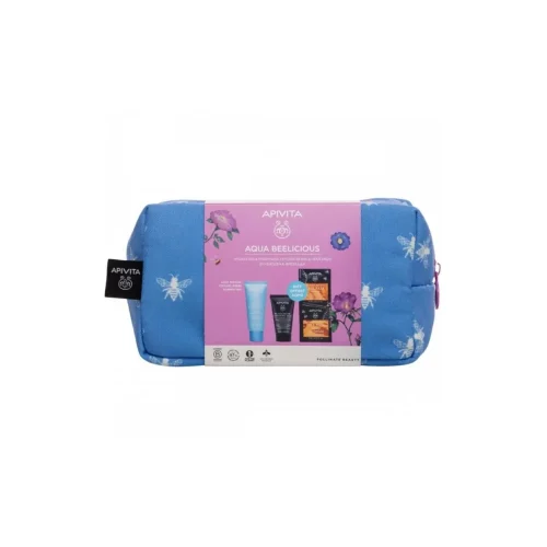 Apivita Set Aqua Beelicious &Kappa;&rho;έ&mu;&alpha; Gel &Epsilon;&nu;&upsilon;&delta;ά&tau;&omega;&sigma;&eta;&sigmaf; &Epsilon;&lambda;&alpha;&phi;&rho;&iota;ά&sigmaf; &Upsilon;&phi;ή&sigmaf; 40ml + &Delta;ώ&rho;&omicron; &Mu;&alpha;ύ&rho;&omicron; Gel &Kappa;&alpha;&theta;&alpha;&rho;&iota;&sigma;&mu;&omicron;ύ &gamma;&iota;&alpha; &Pi;&rho;ό&sigma;&omega;&pi;&omicron; &kappa;&alpha;&iota; &Mu;ά&tau;&iota;&alpha; 50ml + &Mu;ά&sigma;&kappa;&alpha; &Pi;&rho;&omicron;&sigma;ώ&pi;&omicron;&upsilon; &mu;&epsilon; &Mu;έ&lambda;&iota; &gamma;&iota;&alpha; &Epsilon;&nu;&upsilon;&delta;ά&tau;&omega;&sigma;&eta; & &Theta;&rho;έ&psi;&eta; 2x8ml
