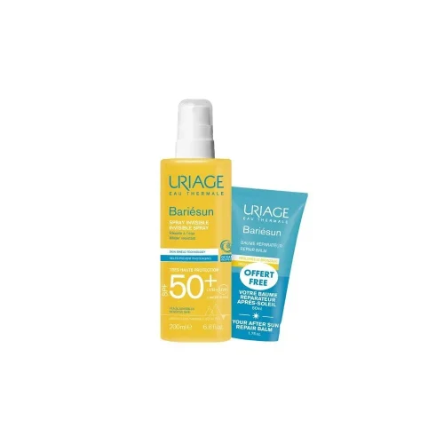 Uriage Promo Bariesun Invisible Spray &Alpha;&nu;&tau;&eta;&lambda;&iota;&alpha;&kappa;ό &Gamma;&iota;&alpha; &Epsilon;&upsilon;&alpha;ί&sigma;&theta;&eta;&tau;&omicron; &Delta;έ&rho;&mu;&alpha; &Pi;&omicron;&lambda;ύ &Upsilon;&psi;&eta;&lambda;ή&sigmaf; &Pi;&rho;&omicron;&sigma;&tau;&alpha;&sigma;ί&alpha;&sigmaf; SPF50+ 200ml & &Delta;ώ&rho;&omicron; Bariesun Repair Balm &Beta;ά&lambda;&sigma;&alpha;&mu;&omicron; &Gamma;&iota;&alpha; &Mu;&epsilon;&tau;ά &Tau;&omicron;&nu; Ή&lambda;&iota;&omicron; 50ml