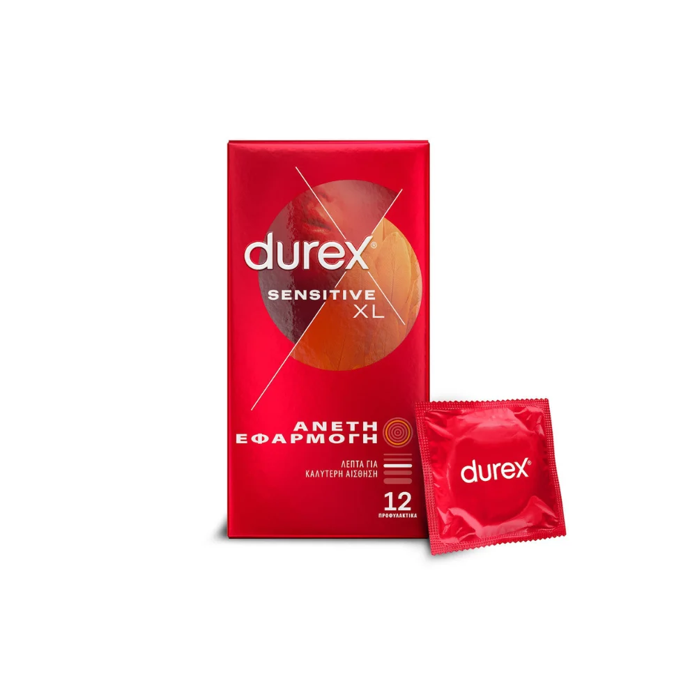 Durex Προφυλακτικά Sensitive XL Μεγάλα και Λεπτά 12τμχ