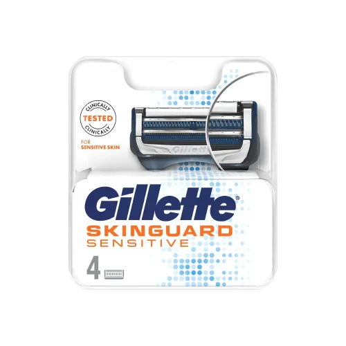 Gillette Skinguard Sensitive &Alpha;&nu;&tau;&alpha;&lambda;&lambda;&alpha;&kappa;&tau;&iota;&kappa;έ&sigmaf; &Kappa;&epsilon;&phi;&alpha;&lambda;έ&sigmaf; &mu;&epsilon; 2 &Lambda;&epsilon;&pi;ί&delta;&epsilon;&sigmaf; &kappa;&alpha;&iota; &Lambda;&iota;&pi;&alpha;&nu;&tau;&iota;&kappa;ή &Tau;&alpha;&iota;&nu;ί&alpha; &gamma;&iota;&alpha; &Epsilon;&upsilon;&alpha;ί&sigma;&theta;&eta;&tau;&epsilon;&sigmaf; &Epsilon;&pi;&iota;&delta;&epsilon;&rho;&mu;ί&delta;&epsilon;&sigmaf; 4&tau;&mu;&chi;