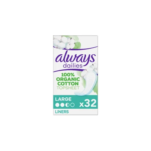 Always Dailies Cotton Protection Large &Sigma;&epsilon;&rho;&beta;&iota;&epsilon;&tau;ά&kappa;&iota;&alpha; &gamma;&iota;&alpha; &Kappa;&alpha;&nu;&omicron;&nu;&iota;&kappa;ή &Rho;&omicron;ή 2.5 &Sigma;&tau;&alpha;&gamma;ό&nu;&epsilon;&sigmaf; 32&tau;&mu;&chi;