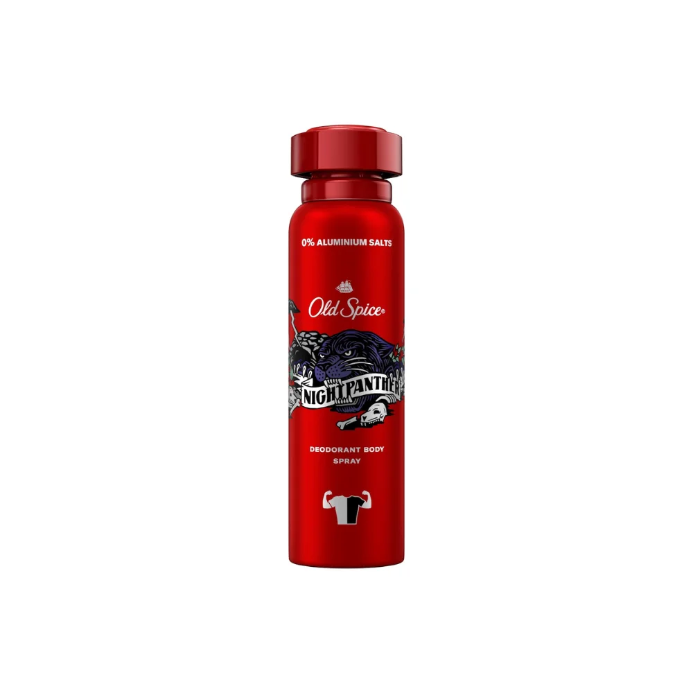 Old Spice Nightpanther Deodorant Body Αποσμητικό σε Spray Χωρίς Αλουμίνιο 150ml