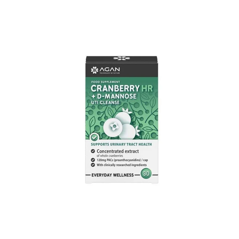 Agan Cranberry HR & D-Mannose 30 κάψουλες