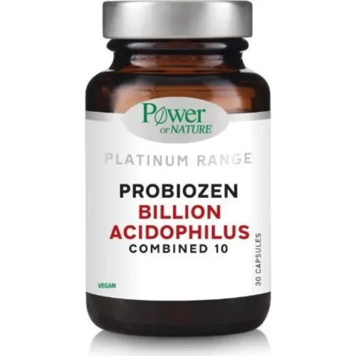 Power Of Nature Platinum Range Probiozen Billion Acidophilus Combined &Sigma;&upsilon;&mu;&pi;&lambda;ή&rho;&omega;&mu;&alpha; &Delta;&iota;&alpha;&tau;&rho;&omicron;&phi;ή&sigmaf; &mu;&epsilon; 10 &Pi;&rho;&omicron;&beta;&iota;&omicron;&tau;&iota;&kappa;ά 30caps