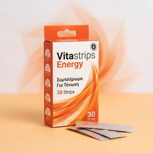 Vitastrips Energy &Sigma;&upsilon;&mu;&pi;&lambda;ή&rho;&omega;&mu;&alpha; &Gamma;&iota;&alpha; &Tau;ό&nu;&omega;&sigma;&eta; 30 Strips