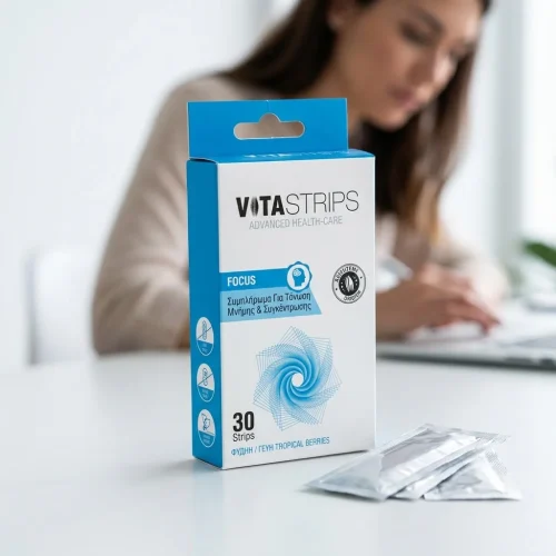 Vitastrips Focus &Sigma;&upsilon;&mu;&pi;&lambda;ή&rho;&omega;&mu;&alpha; &Gamma;&iota;&alpha; &Tau;&eta;&nu; &Mu;&nu;ή&mu;&eta; 30 Strips