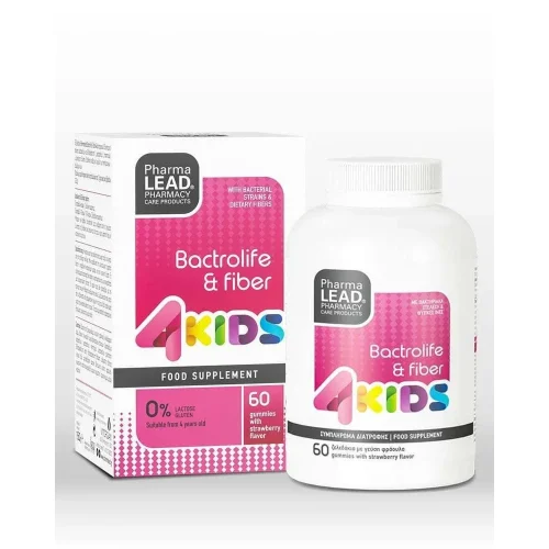 Pharmalead 4 Kids Bactrolife & Fiber &Sigma;&upsilon;&mu;&pi;&lambda;ή&rho;&omega;&mu;&alpha; &Pi;&rho;&omicron;&beta;&iota;&omicron;&tau;&iota;&kappa;ώ&nu; &gamma;&iota;&alpha; &Pi;&alpha;&iota;&delta;&iota;ά 60 &Zeta;&epsilon;&lambda;&epsilon;&delta;ά&kappa;&iota;&alpha;