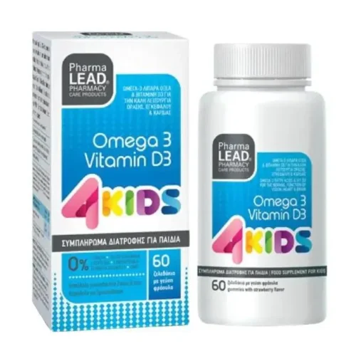 Pharmalead 4 Kids &Sigma;&upsilon;&mu;&pi;&lambda;ή&rho;&omega;&mu;&alpha; &Delta;&iota;&alpha;&tau;&rho;&omicron;&phi;ή&sigmaf; &gamma;&iota;&alpha; &Pi;&alpha;&iota;&delta;&iota;ά &mu;&epsilon; &Omega;&mu;έ&gamma;&alpha;-3 & &Beta;&iota;&tau;&alpha;&mu;ί&nu;&eta; D3 60 &Zeta;&epsilon;&lambda;&epsilon;&delta;ά&kappa;&iota;&alpha;