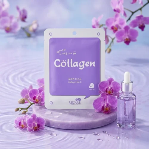 MJCare Collagen Sheet Mask &Upsilon;&phi;&alpha;&sigma;&mu;ά&tau;&iota;&nu;&eta; &Mu;ά&sigma;&kappa;&alpha; 1 &Tau;&mu;&chi;