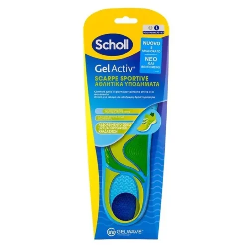 Scholl Gel Active &Pi;ά&tau;&omicron;&iota; &gamma;&iota;&alpha; &Alpha;&theta;&lambda;&eta;&tau;&iota;&kappa;ά &Upsilon;&pi;&omicron;&delta;ή&mu;&alpha;&tau;&alpha; Large, 1 &Zeta;&epsilon;&upsilon;&gamma;ά&rho;&iota;