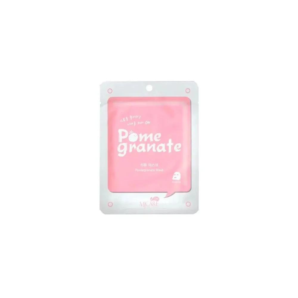 MJCare Pomegranate Sheet Mask Υφασμάτινη Μάσκα 1 Τμχ
