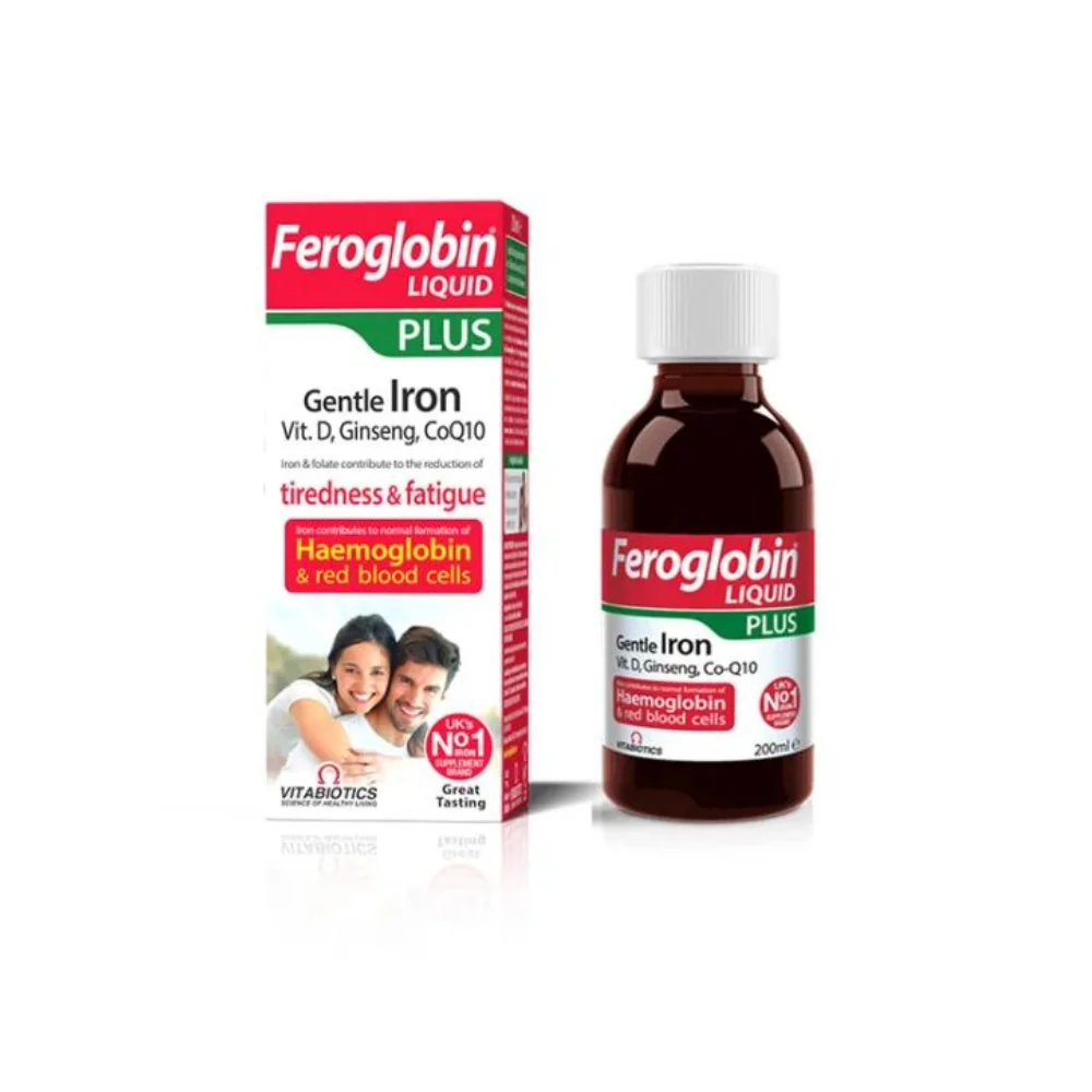 Vitabiotics Feroglobin Liquid Plus Συμπλήρωμα Με Σίδηρο 200ml