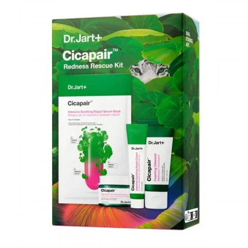 Dr.Jart+ Cicapair Redness Rescue Kit Foaming Cleanser-&Alpha;&phi;&rho;ό&sigmaf; &Kappa;&alpha;&theta;&alpha;&rho;&iota;&sigma;&mu;&omicron;ύ 30ml, Serum Mask-&Mu;ά&sigma;&kappa;&alpha; &gamma;&iota;&alpha; &Epsilon;&rho;&upsilon;&theta;&rho;ό&tau;&eta;&tau;&alpha;, 25g, Repair Cream-&Kappa;&alpha;&tau;&alpha;&rho;&alpha;ϋ&nu;&tau;&iota;&kappa;ή &Kappa;&rho;έ&mu;&alpha; 15ml & Tiger Grass Color Correcting Treatment-&Kappa;&rho;έ&mu;&alpha; &Kappa;&alpha;&tau;ά &tau;&eta;&sigmaf; &Epsilon;&rho;&upsilon;&theta;&rho;ό&tau;&eta;&tau;&alpha;&sigmaf;, 15ml