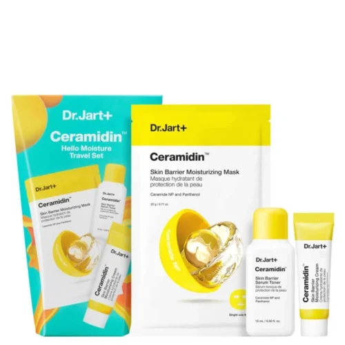 Dr. Jart+ Ceramidin Hello Moisture Travel Set &Pi;&epsilon;&rho;&iota;&pi;&omicron;ί&eta;&sigma;&eta;&sigmaf; &Pi;&rho;&omicron;&sigma;ώ&pi;&omicron;&upsilon; &mu;&epsilon; &Epsilon;&nu;&upsilon;&delta;&alpha;&tau;&iota;&kappa;ή &Kappa;&rho;έ&mu;&alpha; 7ml, Toning Serum &Epsilon;&nu;&upsilon;&delta;&alpha;&tau;&iota;&kappa;ό &Omicron;&rho;ό 15ml & Skin Barrier Moisturising Mask &Epsilon;&nu;&upsilon;&delta;&alpha;&tau;&iota;&kappa;ή &Mu;ά&sigma;&kappa;&alpha; 22g