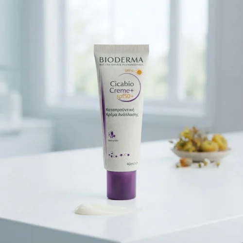 Bioderma Cicabio Creme+ spf50+ &Kappa;&alpha;&tau;&alpha;&pi;&rho;&alpha;ϋ&nu;&tau;&iota;&kappa;ή &Kappa;&rho;έ&mu;&alpha; &Alpha;&nu;ά&pi;&lambda;&alpha;&sigma;&eta;&sigmaf; 40ml