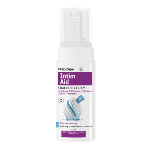 Frezyderm Intim Aid Cranberry Foam, &Alpha;&phi;&rho;ό&sigmaf; &Kappa;&alpha;&theta;&alpha;&rho;&iota;&sigma;&mu;&omicron;ύ &Epsilon;&upsilon;&alpha;ί&sigma;&theta;&eta;&tau;&eta;&sigmaf; &Pi;&epsilon;&rho;&iota;&omicron;&chi;ή&sigmaf; - &Delta;&iota;&alpha;&tau;&alpha;&rho;&alpha;&chi;έ&sigmaf; &Omicron;&upsilon;&rho;&omicron;&pi;&omicron;&iota;&eta;&tau;&iota;&kappa;&omicron;ύ 100ml