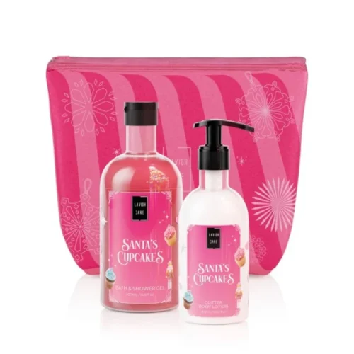 Lavish Care Santa&rsquo;s Cupcakes Set &Alpha;&phi;&rho;ό&lambda;&omicron;&upsilon;&tau;&rho;&omicron; 500ml & &Lambda;&omicron;&sigma;&iota;ό&nu; &Sigma;ώ&mu;&alpha;&tau;&omicron;&sigmaf; 300ml