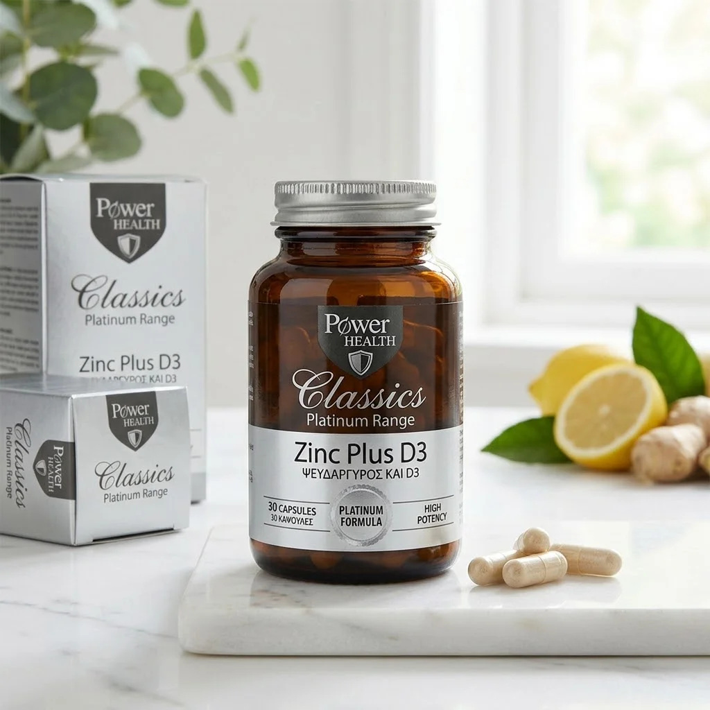 Power health classics platinum range zinc plus D3, 30caps