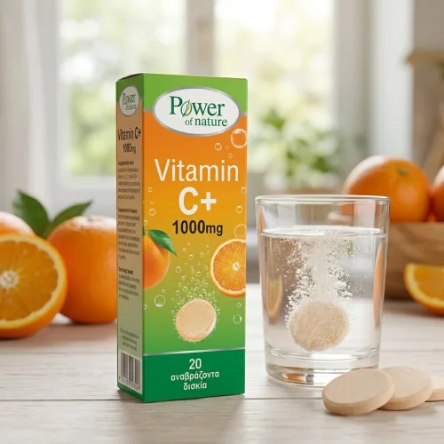 Power of nature vitamin C+ 1000mg 20 eff. tabs